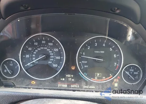 2015 BMW 328I из США, поврежденный, VIN WBA3A5G50FNS87535